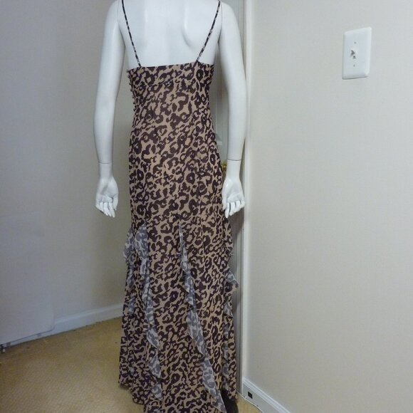 Nicholas Kamila Leopard Print Ruffle Maxi Dress - Picture 7 of 7